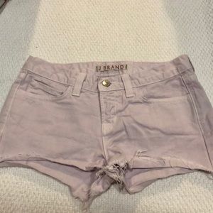 J Brand lilac denim shorts size 24